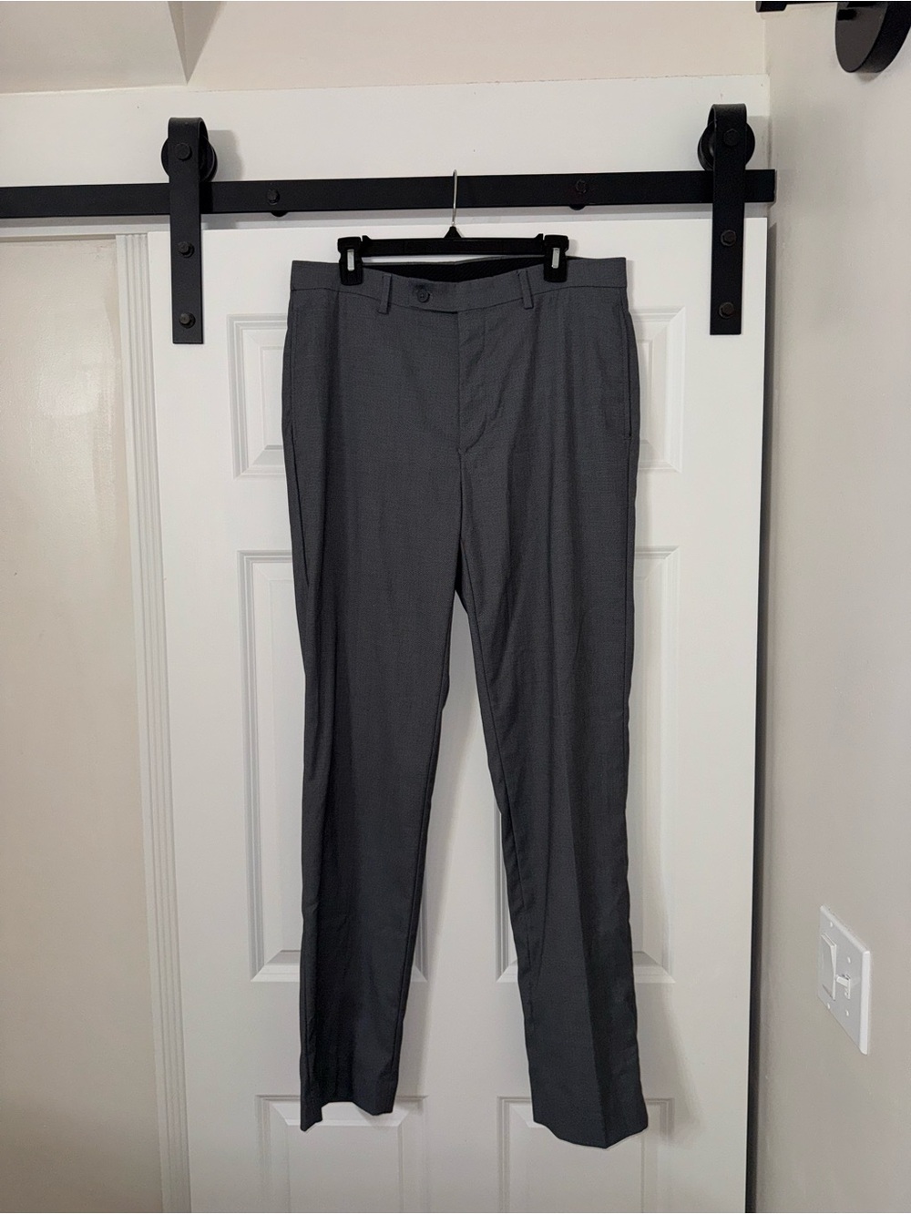 Calvin Klein Men's Charcoal Dress Pants - Slim Tailored